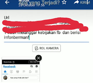 url tidak bisa di share ke fb ajukan banding