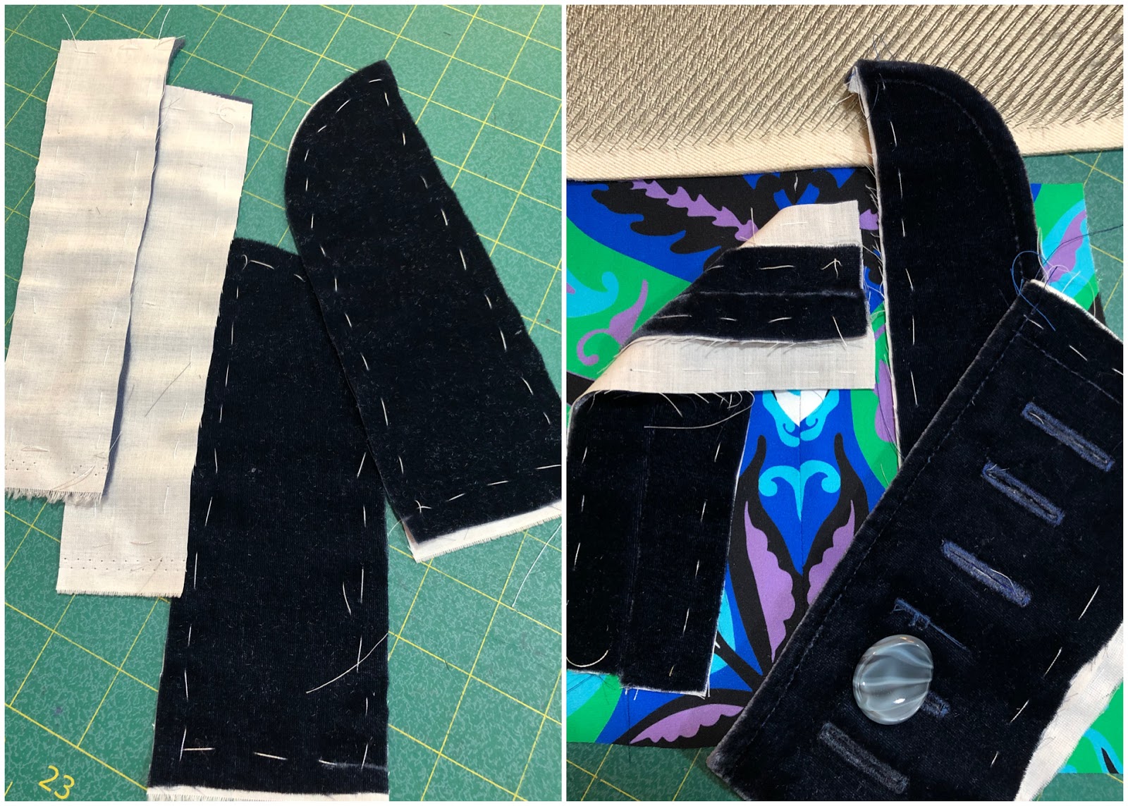 10 sewing machines & a serger Story of the Couture Velvet Jacket a