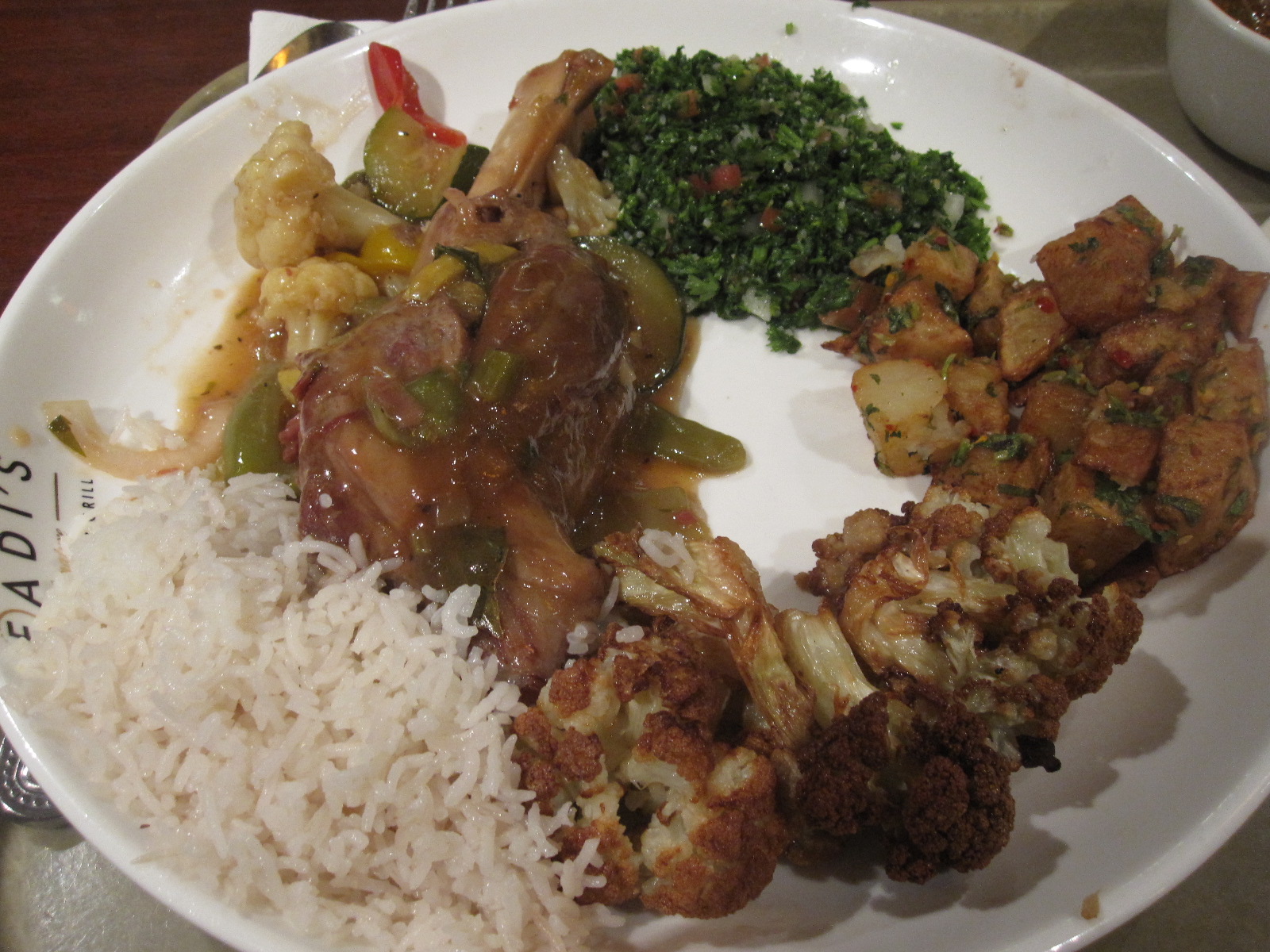 The Grubbery Houston, TX Fadi's Lamb Shank Plate