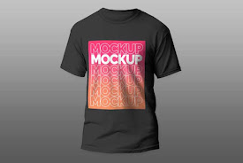 Black Woman T-Shirt Mockup Free Download