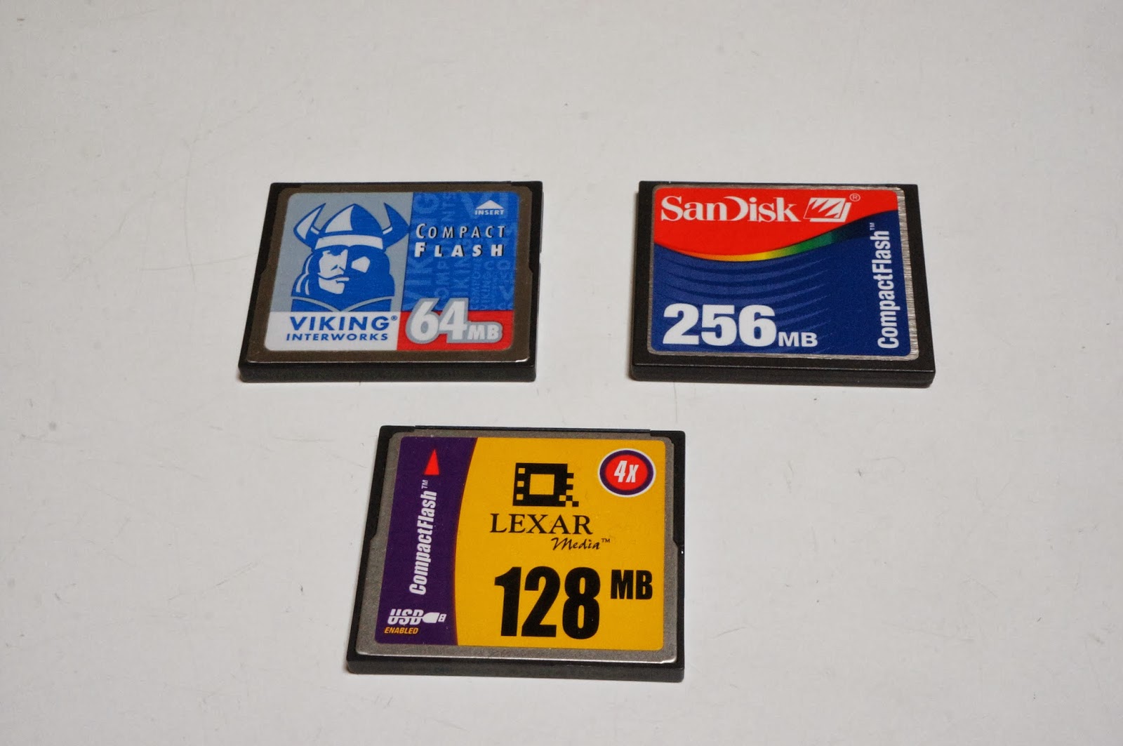 Classical Computing: Some old Compact Flash (CF) Cards