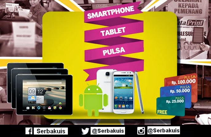 Promo Hadiah DataPrint Gratis Tablet, Smartphone & Pulsa