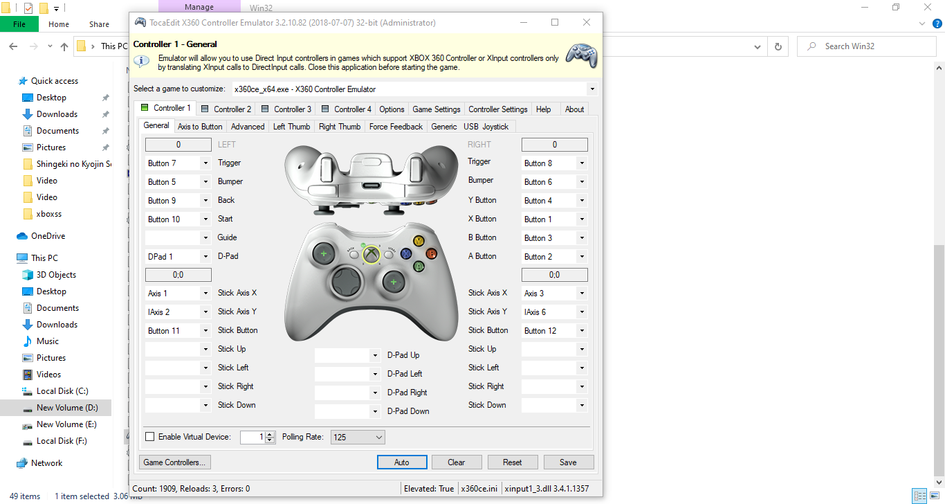 Эмулятор геймпада windows 10. Эмулятор на джойстик Xbox 360. Xbox 360 Controller (XINPUT Standard Gamepad). Эмулятор геймпада Xbox 360 для PC. Xbox 360 Controller Emulator 4.x.