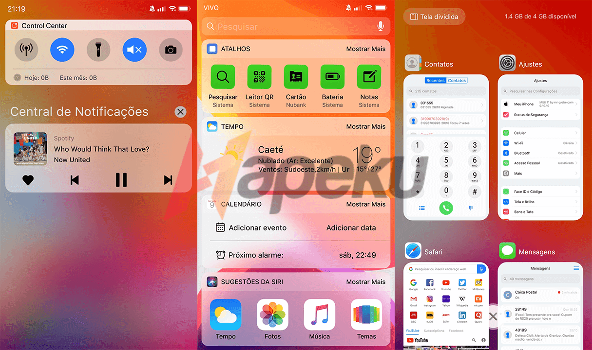 Screenshot theme iOS 13 BR by Rafael Henrique 2 Screenshot theme iOS 13 BR by Rafael Henrique 2