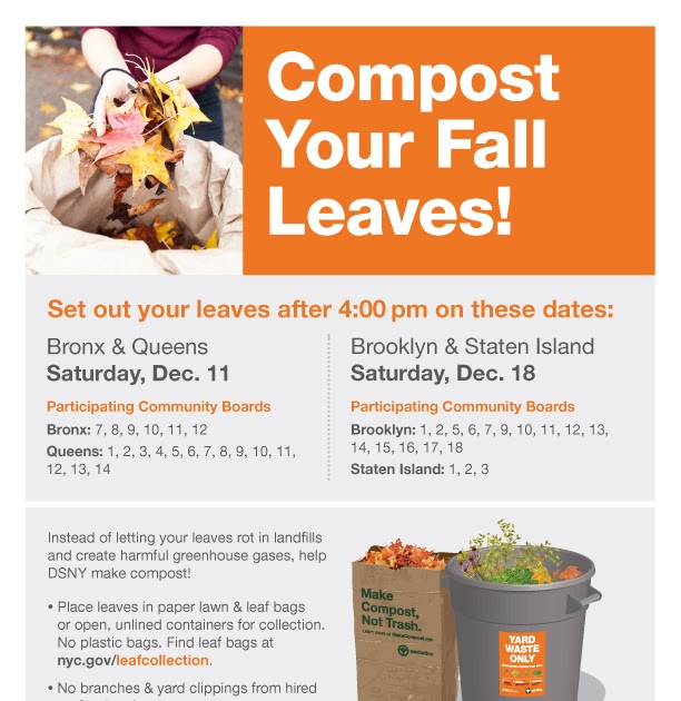 KARMABrooklyn Blog ANOTHER DATE CHANGE FOR CURBSIDE LEAF PICKUP IN