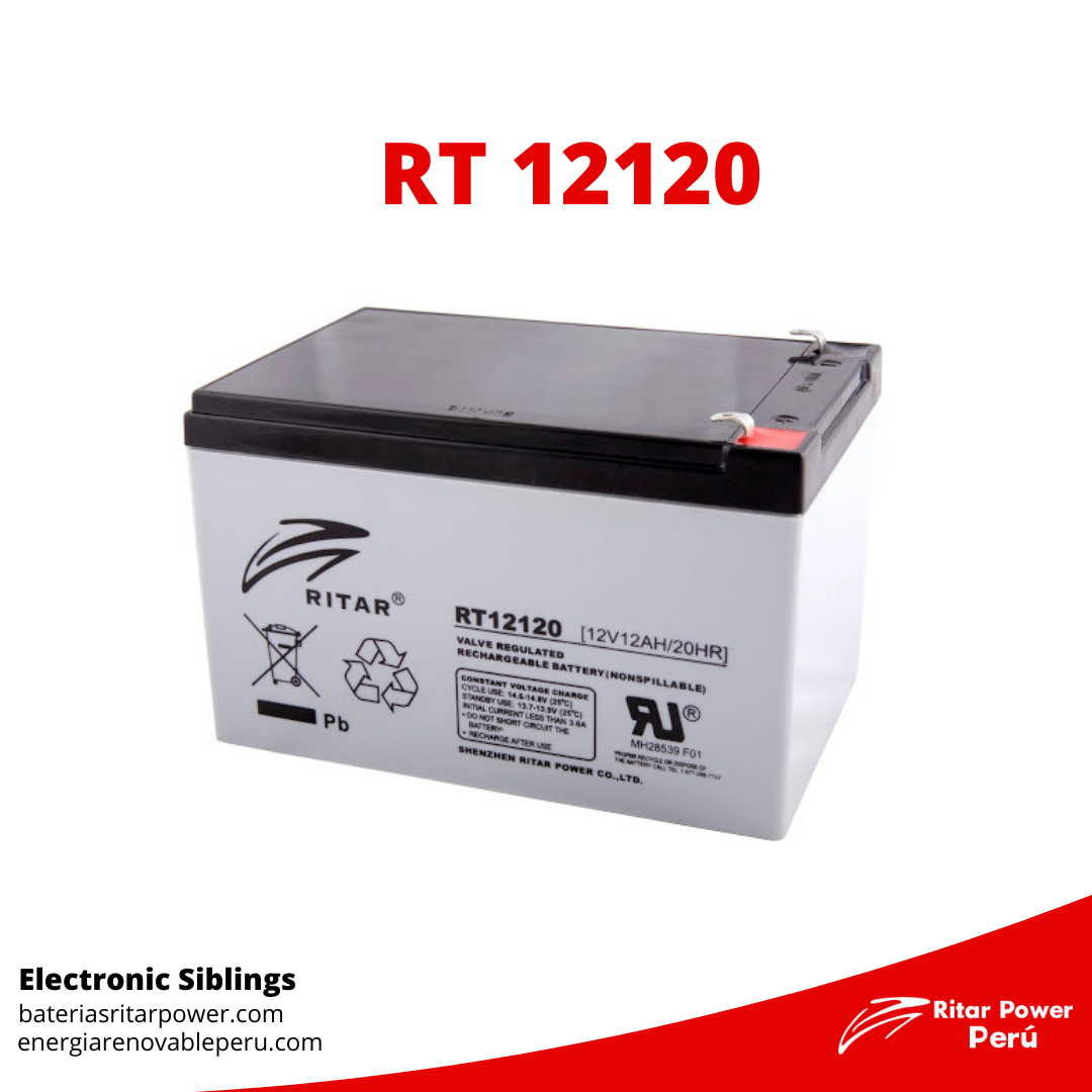Baterías RT 12120  Baterias Ritar Power en Perú - Distribuidor