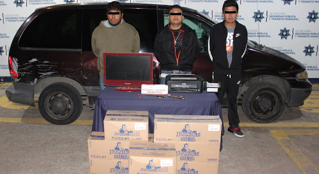 Ladrones de Bonice fueron detenidos por la SSPTM de Puebla