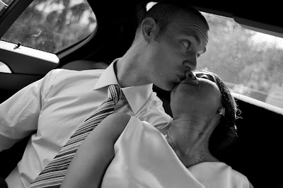 Cute Wedding Couple In Cars - Amazing Wedding Photography 
