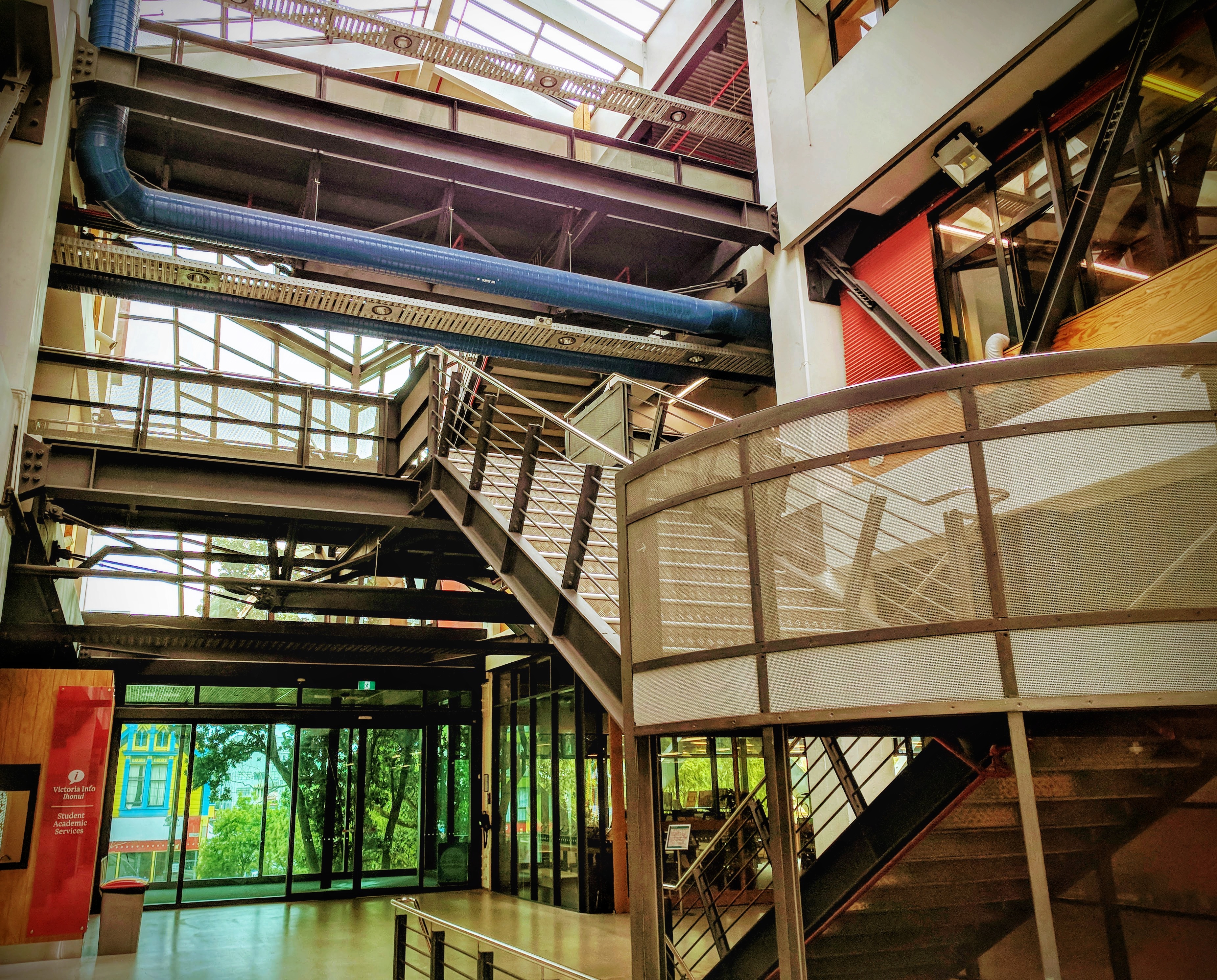 Entrance hall to Wellington Faculty of Architecture and Design Innovation / Te Wāhanga Waihanga-Hoahoa