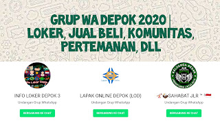 Grup wa depok Grup whatsapp depok