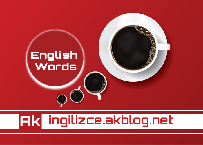 İngilizce Türkçe Kelimeler Anlamları Karşılıkları