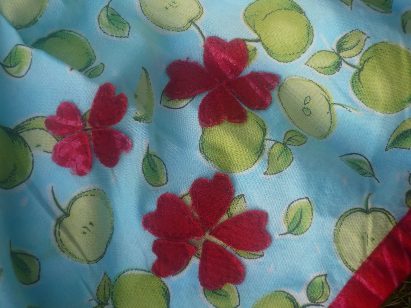 Flower Applique A-Line Dress in Chickpea