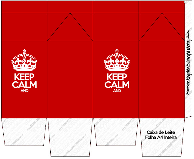 Keep Calm: Cajas para Imprimir Gratis.