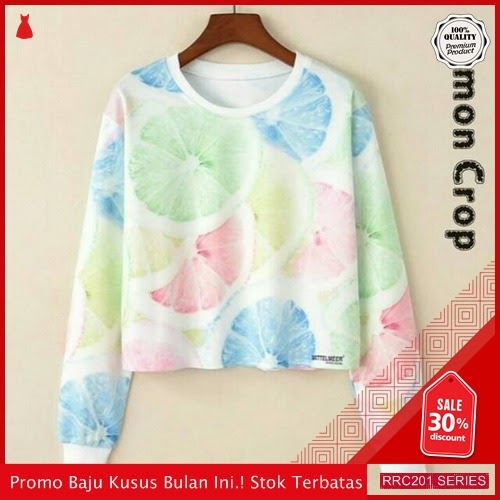 RRC201L31 Lemon Crop Wanita Terbaru BMGShop