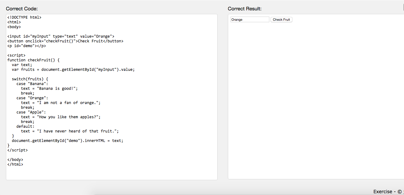 Switch Statements and Javascript LoopsJournal