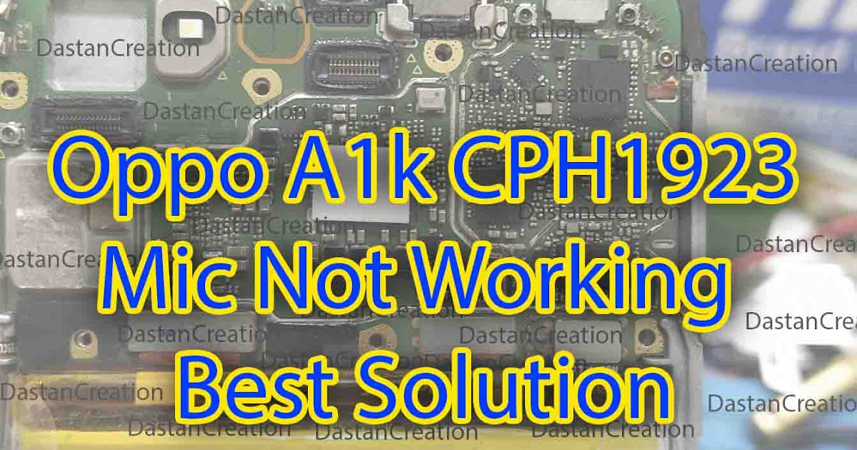 Oppo A1K & Realme C2 Mic to IC Ways Jumper 100 Solution