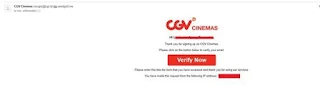 Verifikasi akun CGV