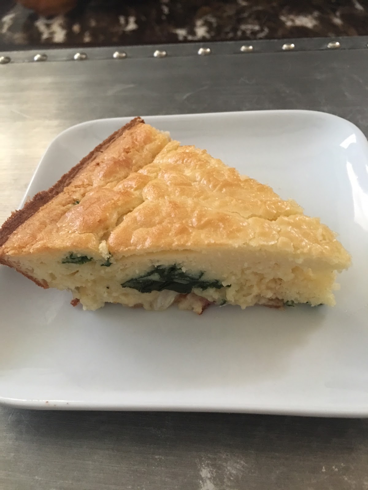 Impossible Spinach Quiche for FoodnFlix Our Good Life