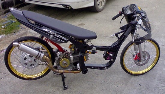  Modifikasi  Motor Yamaha Mio Nouvo  Drag Race Modifikasi  