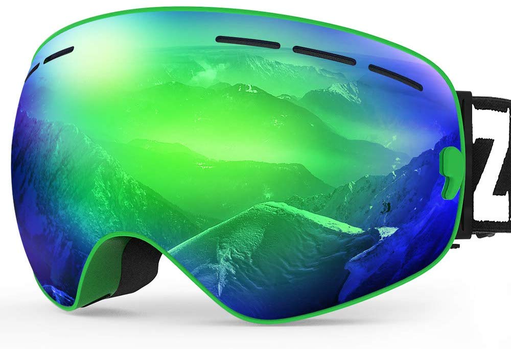 ZIONOR X Ski Snowboard Snow Goggles OTG Design for Men Women with