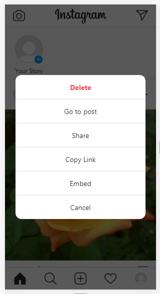 Android Code World: How can delete Instagram Post on PC