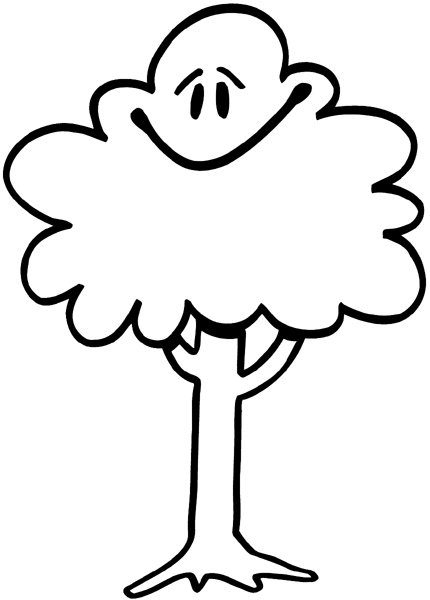 clip art line drawing of a tree - photo #18