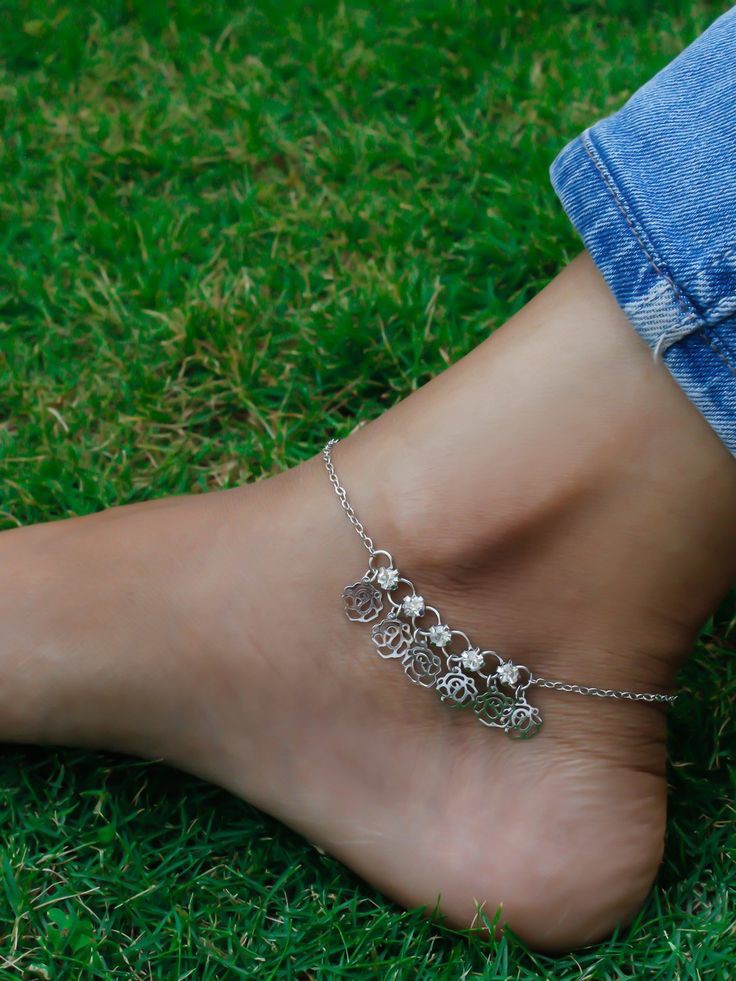 Silver anklets