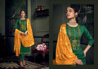 Belliza Designer Banarasi Jam Silk Salwar Suits Collection
