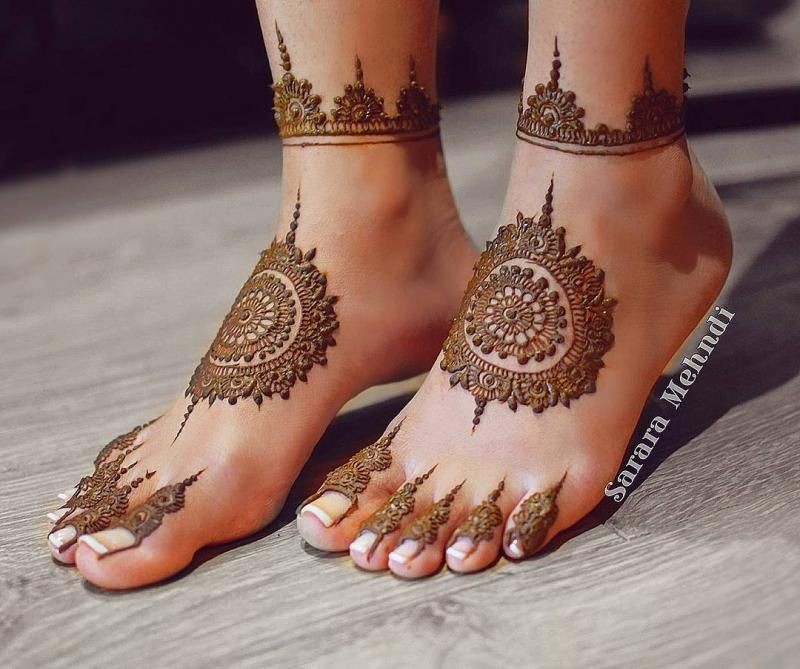 28 Simple And Easy Payal Style Leg Mehndi Designs Foot Henna Designs