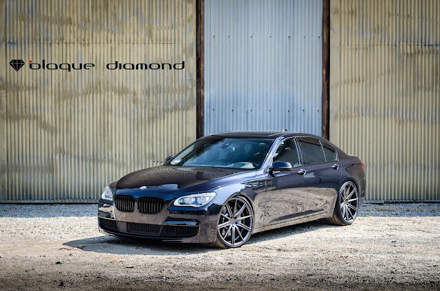 2015 BMW 750i fitted with 22 inch BD9’s in Graphite - Blaque Diamond Wheels