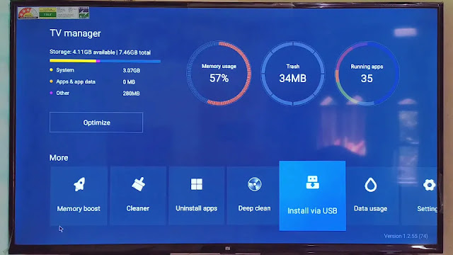 Open Install via USB Click on Install via USB