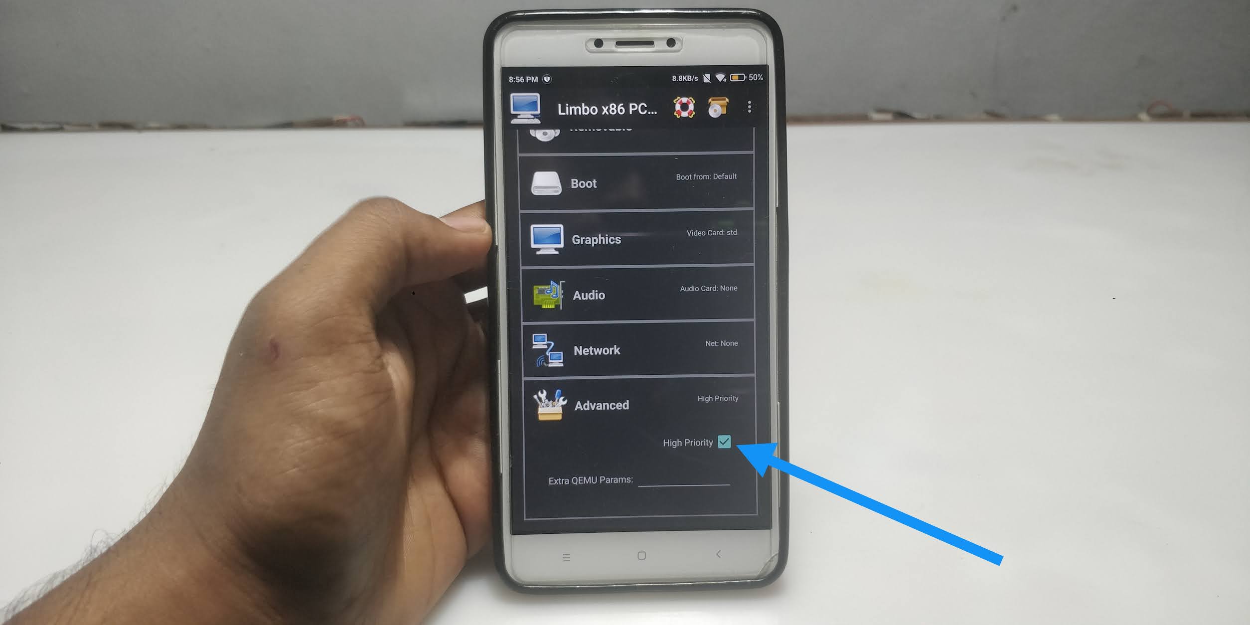 Add a removable storage to limbo windows xp emulator shinegagas