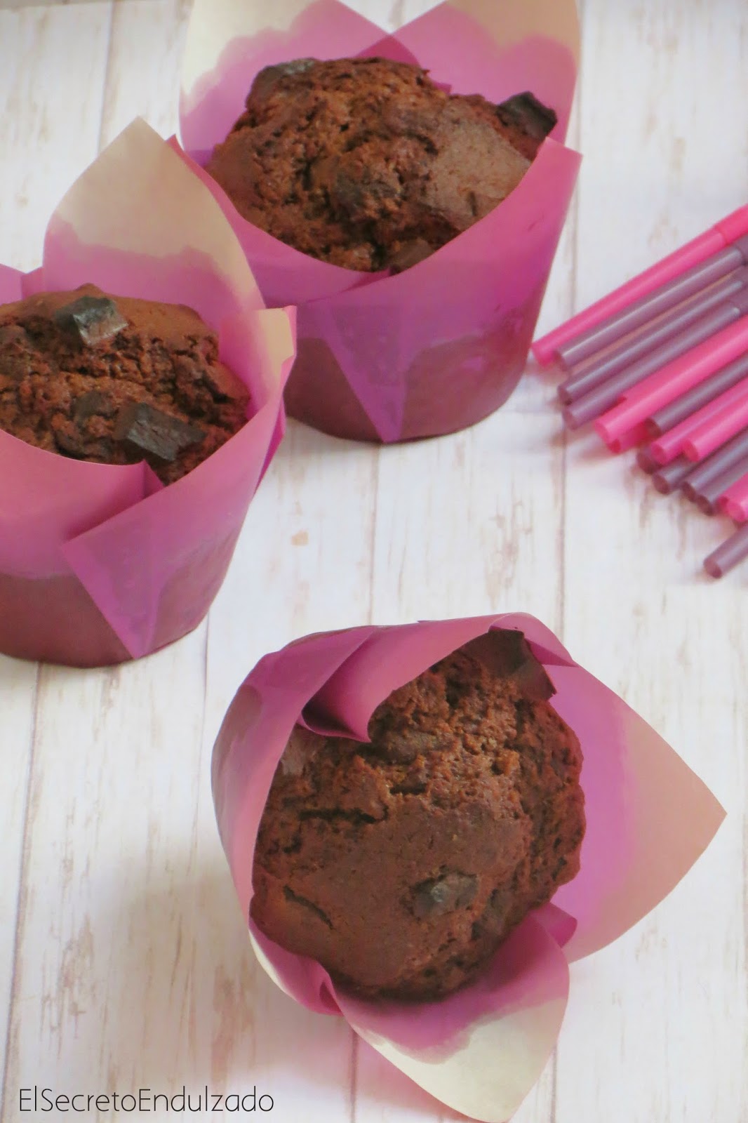 El Secreto Endulzado Muffins de Chocolate y Avena