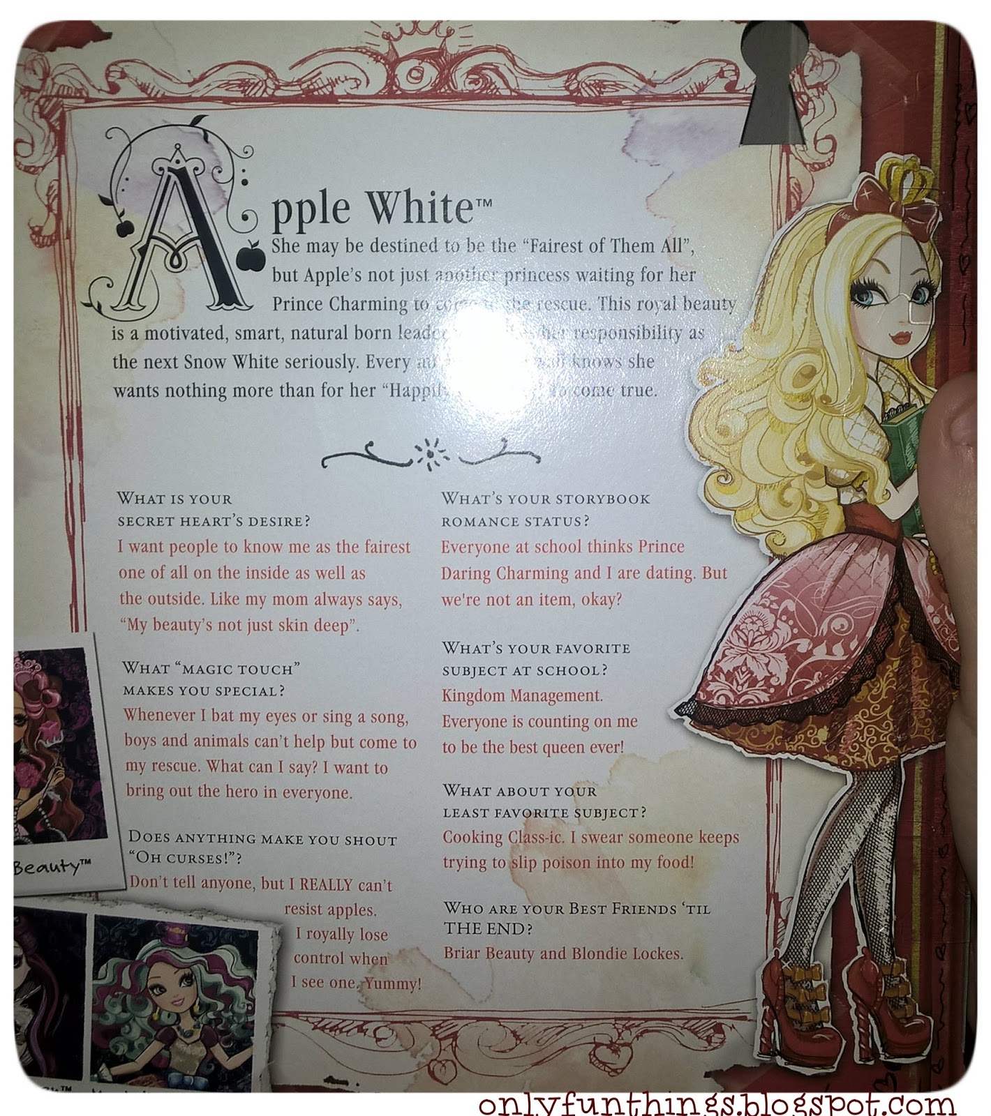 Ever After High Apple White Doll 