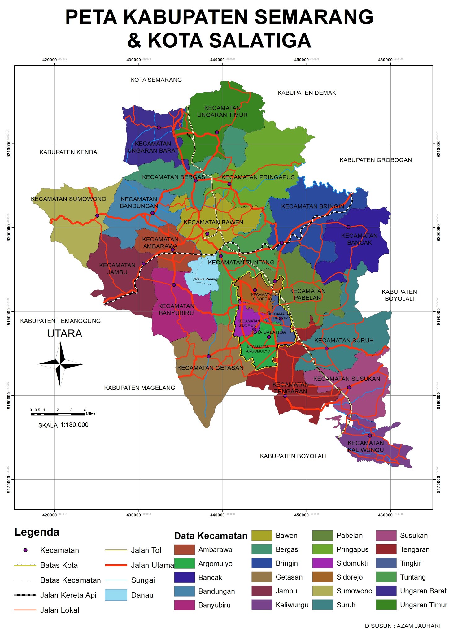 PETA KABUPATEN SEMARANG & KOTA SALATIGA