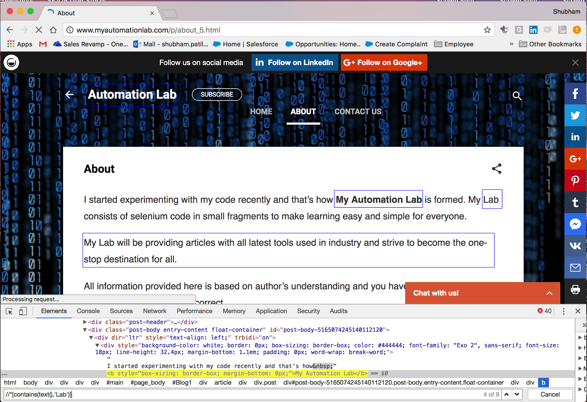 XPath Writing & Techniques My Automation Lab