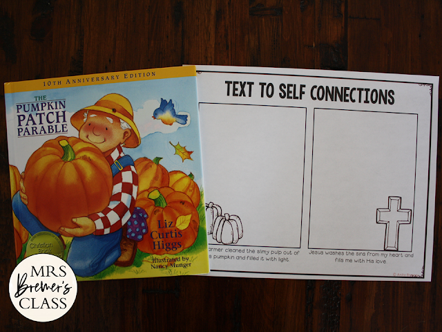 The Pumpkin Patch Parable book study activities literacy unit with Common Core aligned companion activities for Kindergarten and First Grade