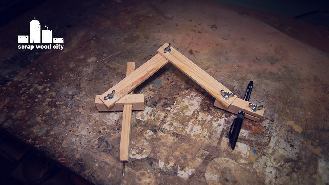 scrap wood city How to make a geometry compass
