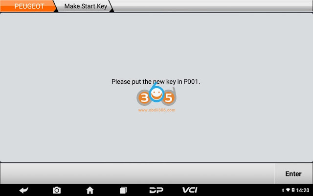 OBDSTAR برنامه PEUGEOT ACI50X موتور سیکلت کلید 11
