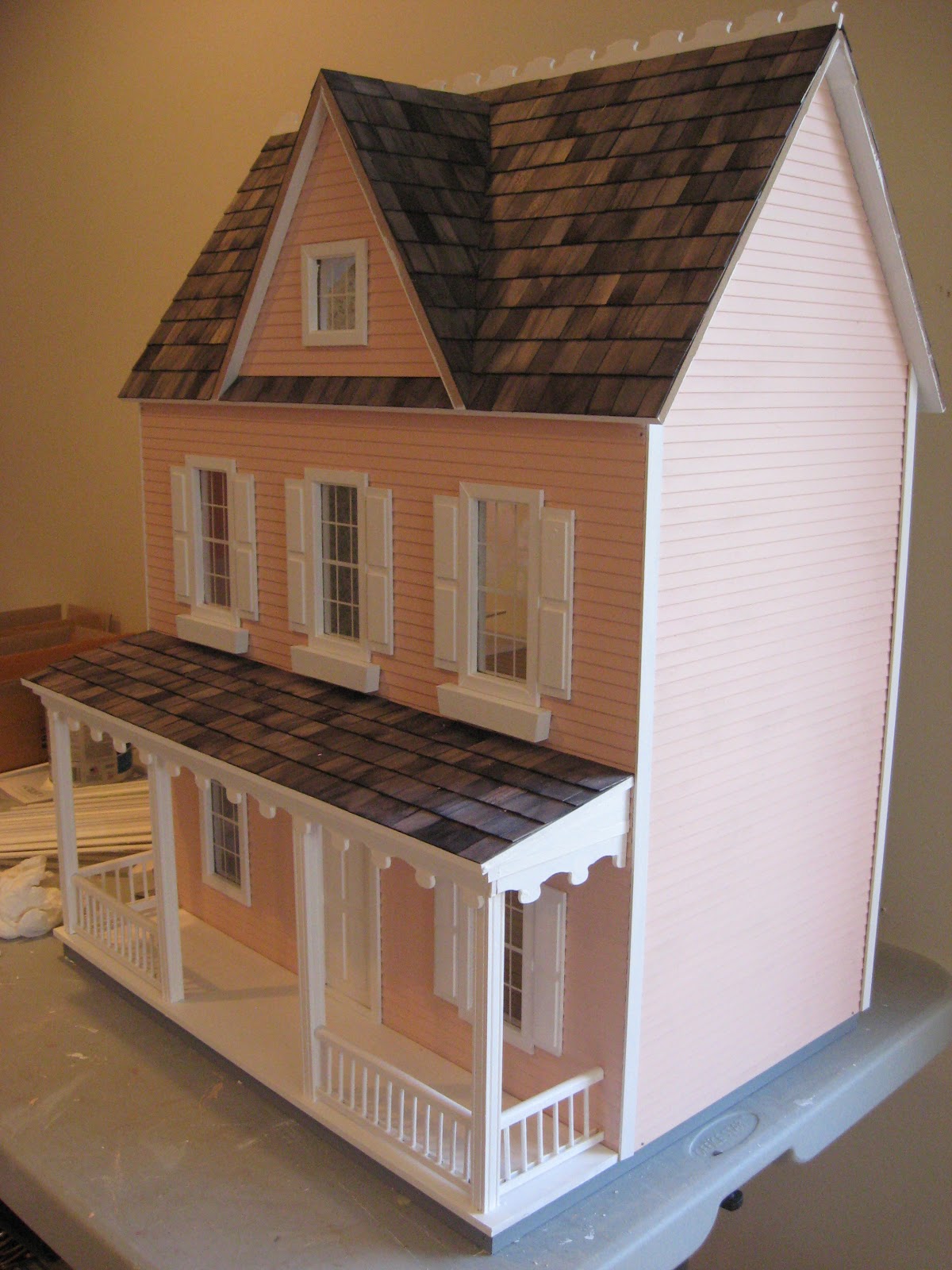 Little Darlings Dollhouses Building the Vermont Farmhouse Dollhouse