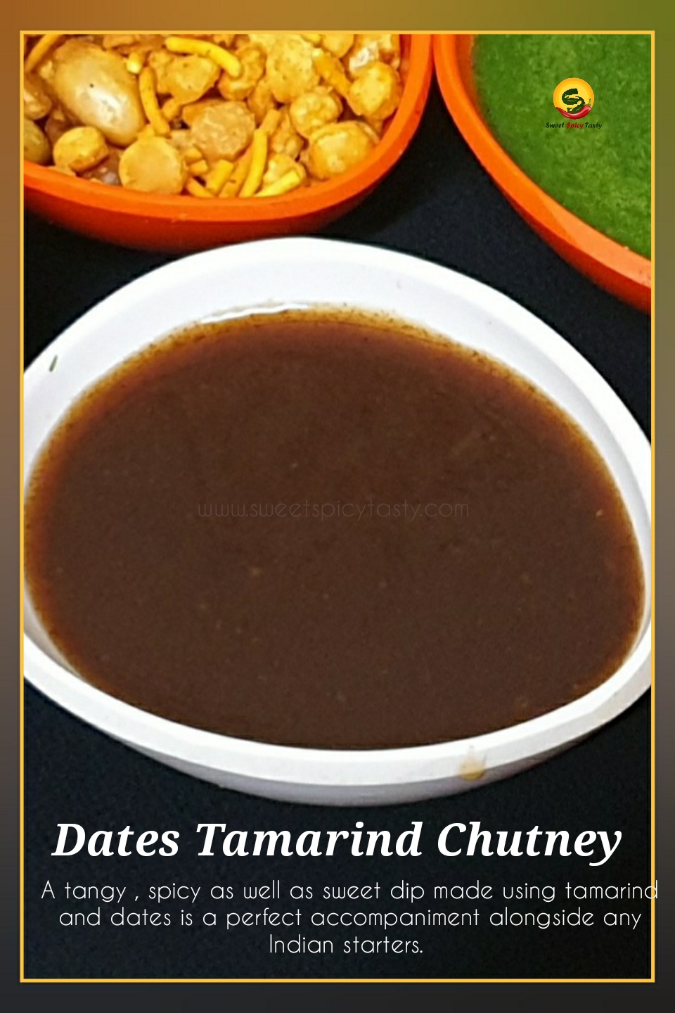 Sweet Spicy Tasty Dates Tamarind Chutney Khajoor Imli Chutney