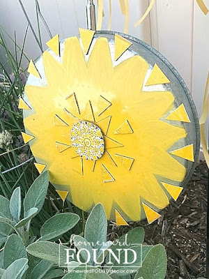 garden art,art class,DIY,diy decorating,salvaged,re-purposing,up-cycling,trash to treasure,painting,summer,garden,Pantone color of the year,colorful home,junk makeover,outdoors,diy garden art,summer home decor,summer decor,re-purposed garden art