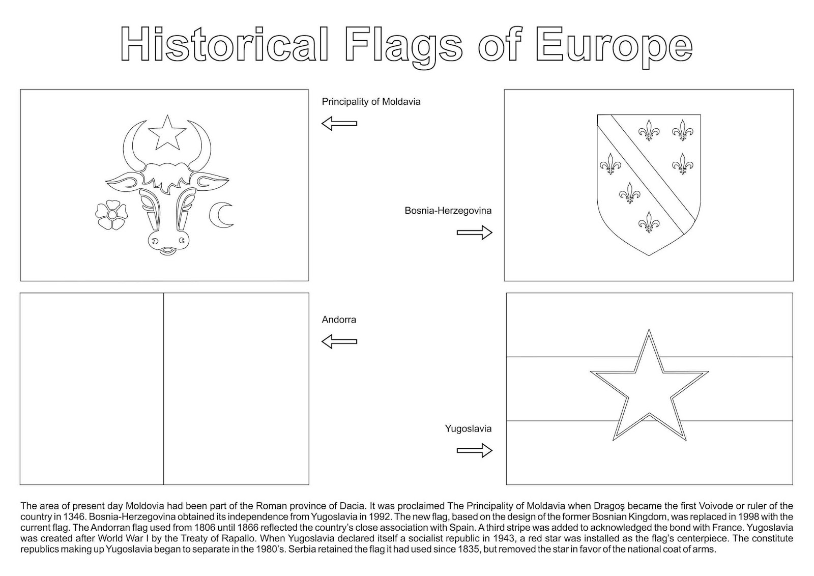 The Nations of the World Historical Flags of Europe