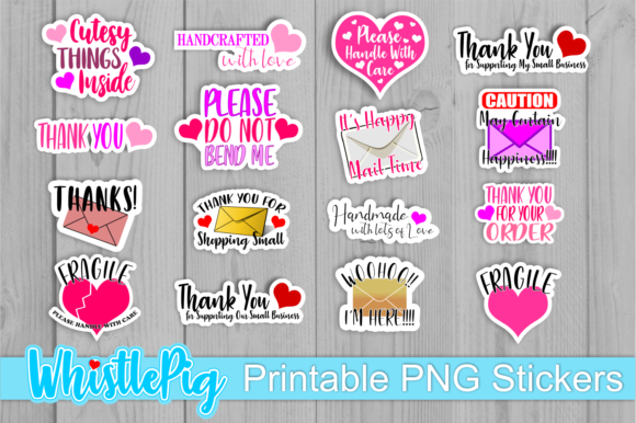 Printable Small Business Sticker Bundle Printable Small Business Sticker Bundle