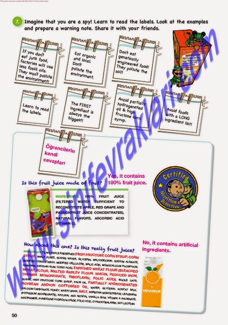 7. Sinif İngilizce Lider Yayinlari Çalişma Kitabi Cevaplari Sayfa 50