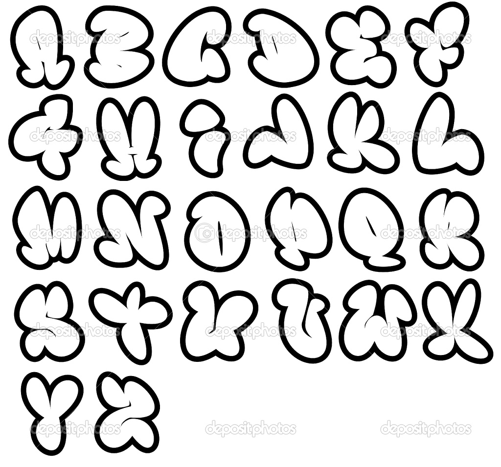 How To Draw Bubble Letters Step By Step Tutorial 2020
