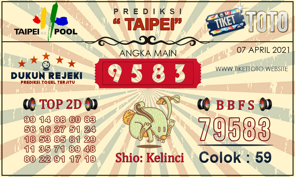 Prediksi Togel TAIPEI TIKETTOTO 07 APRIL 2021