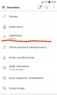 Ustawienia w LG