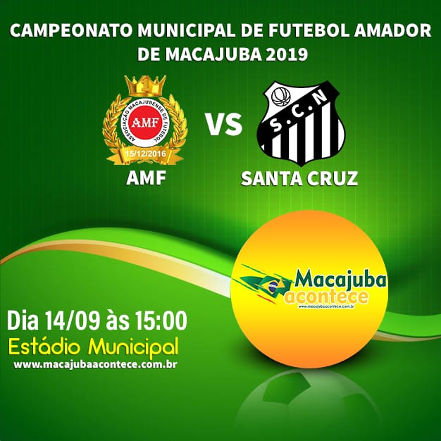 AMF enfrenta o Santa Cruz neste sábado (14) pelo Campeonato Municipal de Macajuba