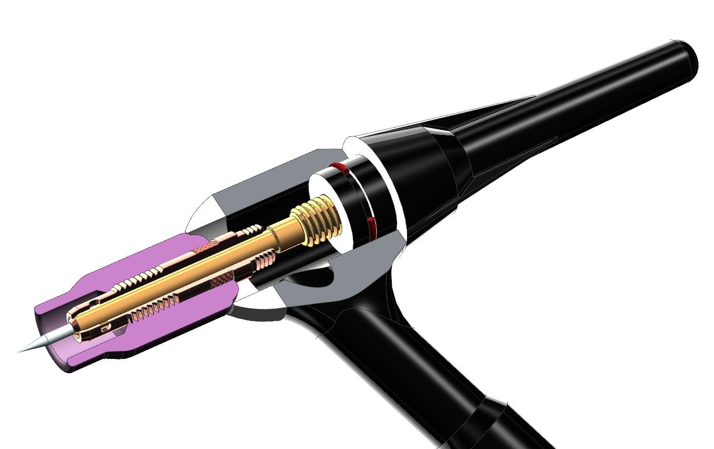 TIG (tungsten inert gas ) welding torch gas flow control shielding gas